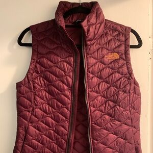 North Face Burgundy Vest